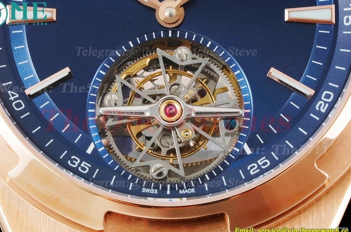 BBR RU Overseas Tourbillon ref Stk 6000V Blue RG 0318